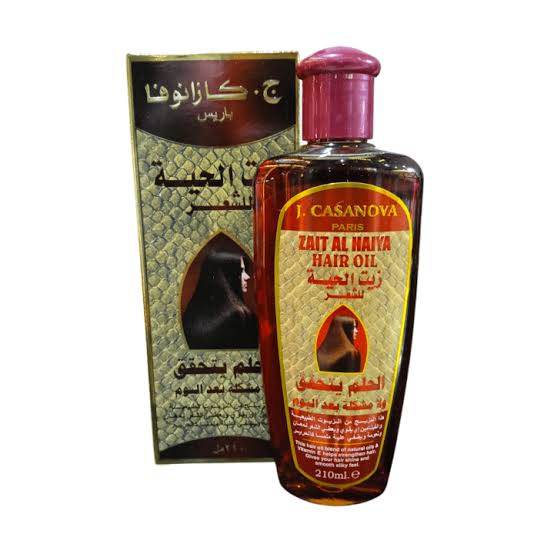 كازانوفا زيت شعر 210مل بزيت الحيه