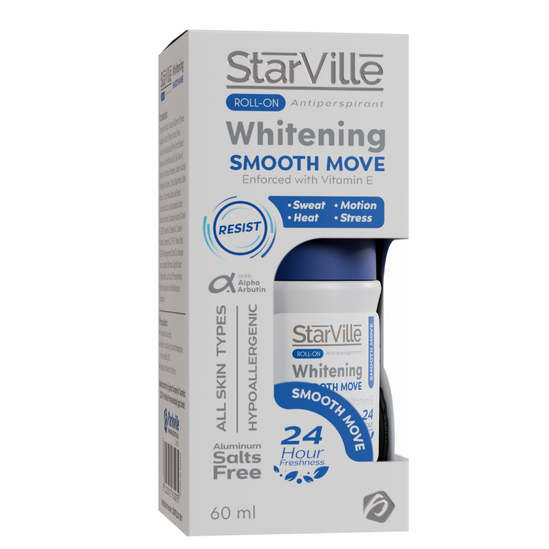 StarVilla Whitening Smooth Move product packaging on a white background