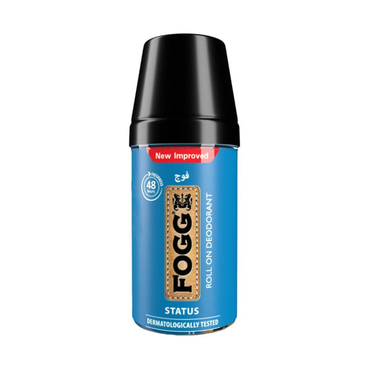 Fogg roll-on deodorant bottle on a white background