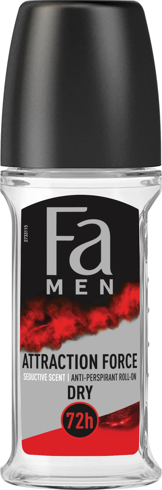Fa Men Attraction Force deodorant roll-on bottle on a white background