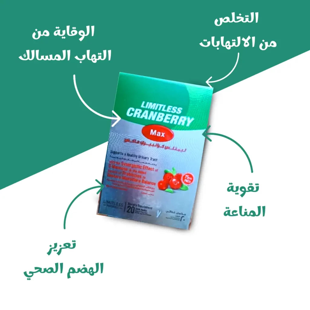 ليمتلس كرانبري ماكس 20 كيس