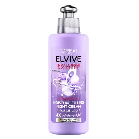 L'Oréal Hydrating Night Hair Cream 200ml Hyaluron 145